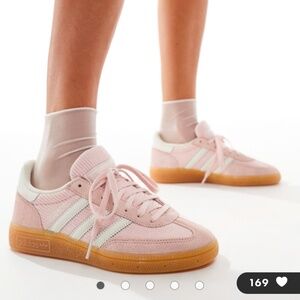 Adidas original handball spezial sneakers in pink and white